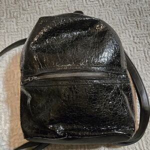Ardene Black Textured Backpack